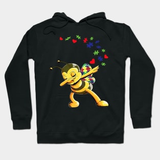 Puzzles Autism Awareness Honey Bee Hoodie